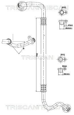 TRISCAN High- / Low Pressure Line, air conditioning Article number: 9010 28028 cheaply