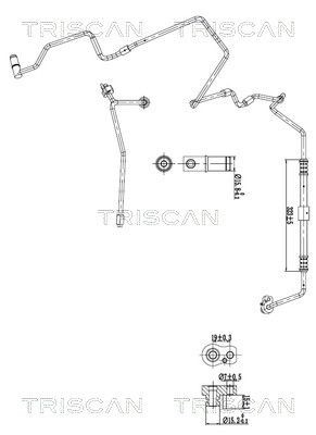 TRISCAN High- / Low Pressure Line, air conditioning Article number: 9010 29019 cheaply