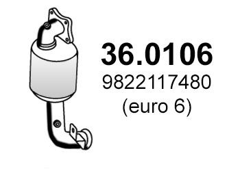 ASSO Catalytic converter Article number: 36.0106 cheaply