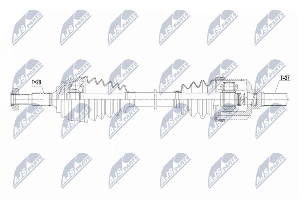 NTY Drive shaft Article number: NPW-CT-156 cheaply