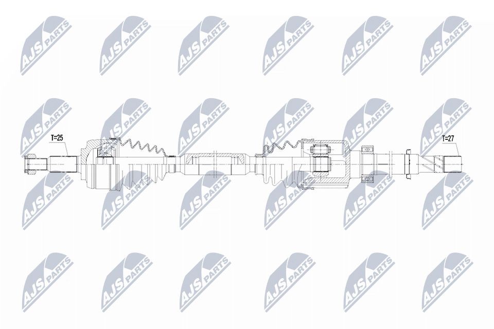 NTY Drive shaft Article number: NPW-RE-215 cheaply