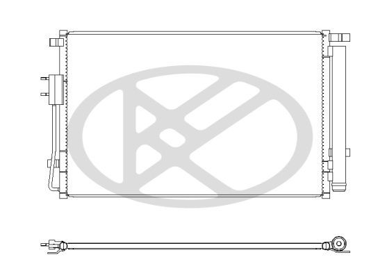 KOYORAD Air conditioning condenser Article number: CD820939 cheaply