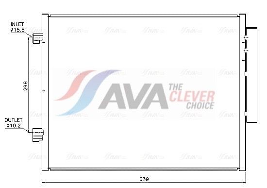 AVA COOLING SYSTEMS Air conditioning condenser Article number: AI5159 cheaply