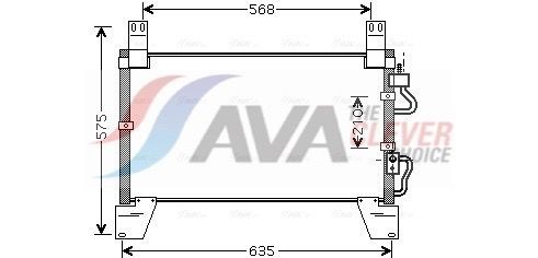 AVA COOLING SYSTEMS Air conditioning condenser Article number: DW5077 cheaply