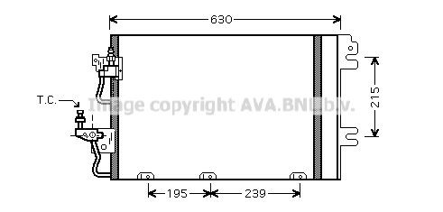 AVA COOLING SYSTEMS Kondensaator, kliimaseade Artikli number: OL5366 soodsalt