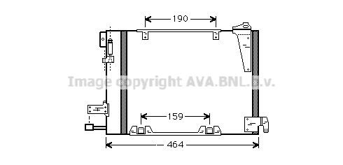 AVA COOLING SYSTEMS Kondensaator, kliimaseade Artikli number: OLA5250 soodsalt
