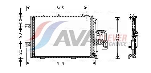 AVA COOLING SYSTEMS Kondensaator, kliimaseade Artikli number: OLA5369 soodsalt