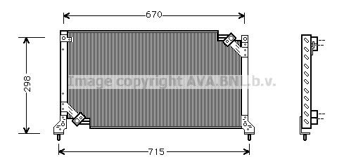 AVA COOLING SYSTEMS Air conditioning condenser Article number: SU5026 cheaply