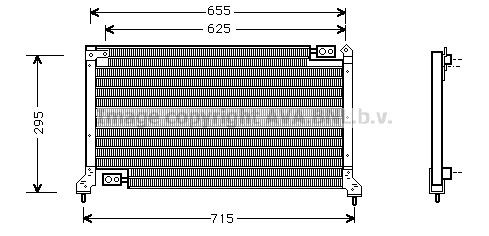 AVA COOLING SYSTEMS Air conditioning condenser Article number: SU5030 cheaply