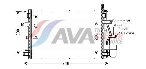 AVA COOLING SYSTEMS Dryer, air conditioning Article number: SZD094 cheaply
