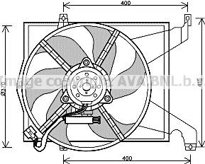 AVA COOLING SYSTEMS Fan, radiator Article number: VO7511 cheaply