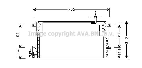 AVA COOLING SYSTEMS Kondensaator, kliimaseade Artikli number: VW5161 soodsalt