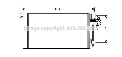 AVA COOLING SYSTEMS Air conditioning condenser Article number: VW5236 cheaply