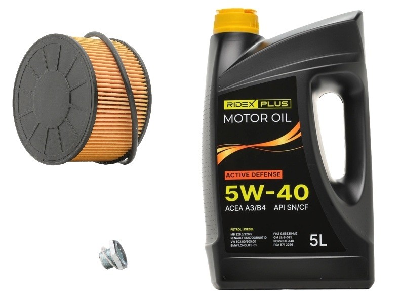 RIDEX PLUS 100374T0261P Filtrikomplekt koos mootoriõliga TWINGO 0.9 TCe 110 109 HP Bensiin