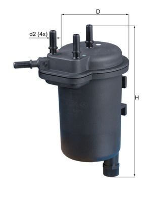 MAHLE ORIGINAL Drivstoffilter artikkelnummer: KL 189 billig