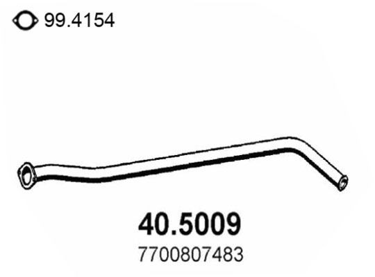ASSO Exhaust Pipe Article number: 40.5009 cheaply