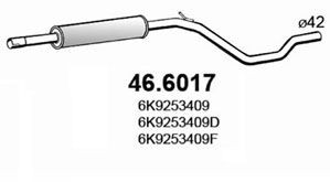 ASSO Middle silencer Article number: 46.6017 cheaply