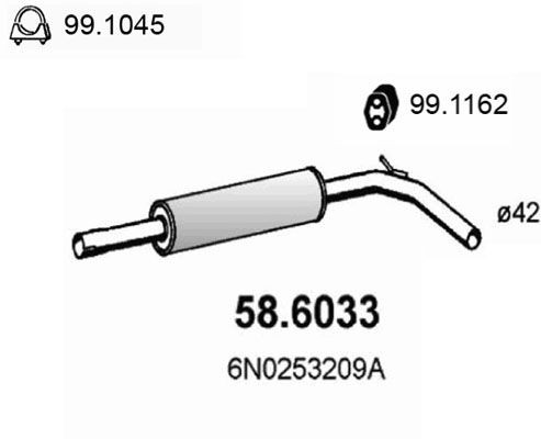 ASSO Mellempotte Varenummer: 58.6033 billige