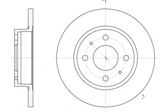 SAKURA Brake disc Article number: S6044010 cheaply