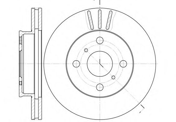 SAKURA Brake disc Article number: S6043775 cheaply