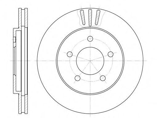 SAKURA Brake disc Article number: S6043904 cheaply