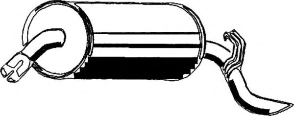 ASMET Rear silencer Article number: 05.034 cheaply