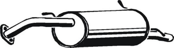 ASMET Rear silencer Article number: 11.027 cheaply