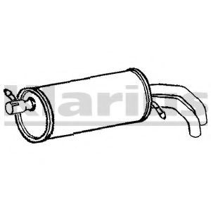 VEGAZ Rear silencer Article number: VS-290 cheaply