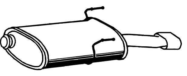 VEGAZ Rear silencer Article number: PGS-217 cheaply