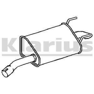 VEGAZ Rear silencer Article number: OS-717 cheaply