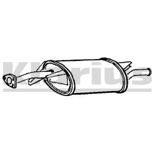 VEGAZ Rear silencer Article number: PTS-104 cheaply
