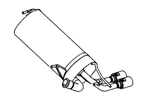 VEGAZ Rear silencer Article number: PGS-366 cheaply