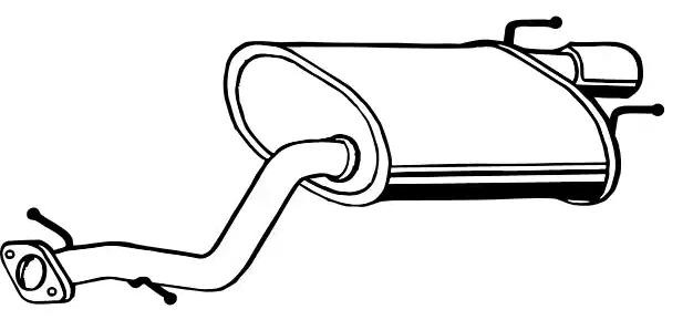 VEGAZ Rear silencer Article number: TS-323 cheaply