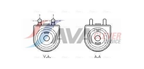 AVA COOLING SYSTEMS Oliekøler, motorolie Varenummer: PE3271 billige
