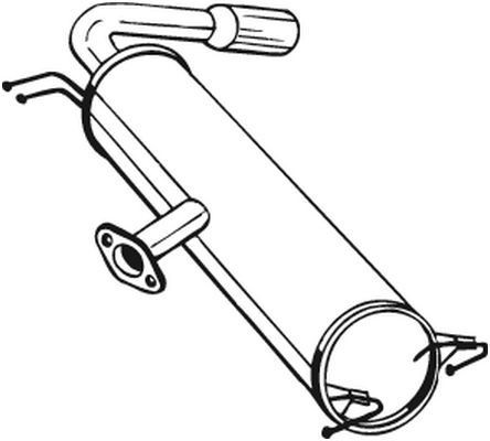 BOSAL Rear silencer Article number: 228-467 cheaply