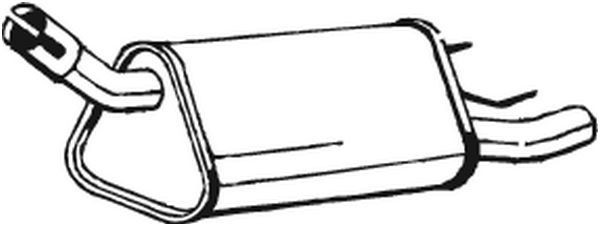BOSAL Rear silencer Article number: 185-613 cheaply