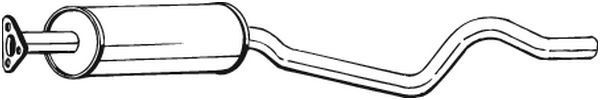 BOSAL Middle silencer Article number: 282-721 cheaply