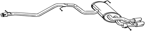 BOSAL Middle silencer Article number: 288-059 cheaply