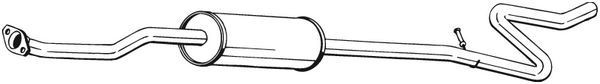 BOSAL Middle silencer Article number: 288-617 cheaply