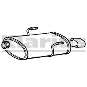 VEGAZ Rear silencer Article number: PGS-324 cheaply
