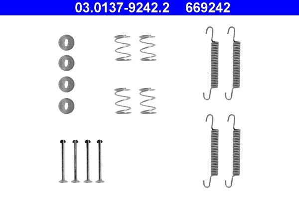 ATE 03.0137-9242.2 Brake shoe fitting kit OMEGA 2.2 DTI 16V (F69, M69, P69) 110 PS Diesel 2003
