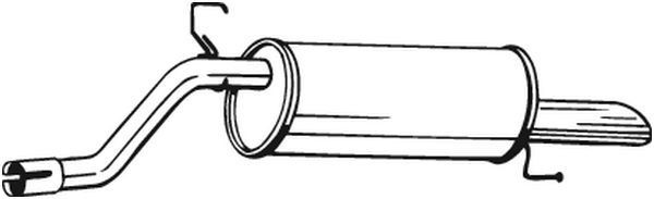 BOSAL Rear silencer Article number: 185-181 cheaply