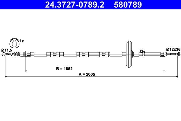 ATE Tross, seisupidur Artikli number: 24.3727-0789.2 soodsalt