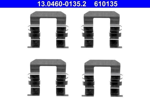 ATE 13.0460-0135.2 Lisakomplekt, ketaspiduriklotsid ANTARA 2.2 CDTi 4x4 184 HP Diisel 2015
