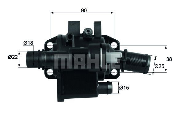 BEHR THERMOT-TRONIK Thermostat Article number: TX 38 80D cheaply