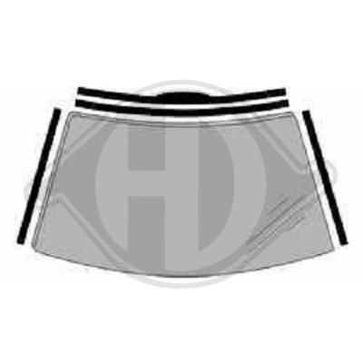 DIEDERICHS Trim- / Protection Strip, windscreen Article number: 8306239 cheaply