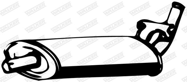 WALKER Middle silencer Article number: 04996 cheaply