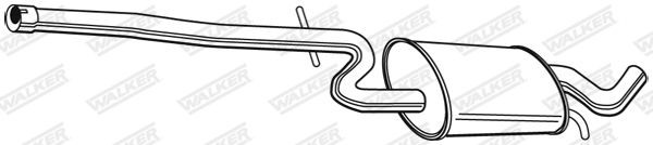 WALKER Middle silencer Article number: 23135 cheaply