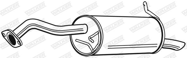WALKER Rear silencer Article number: 22967 cheaply