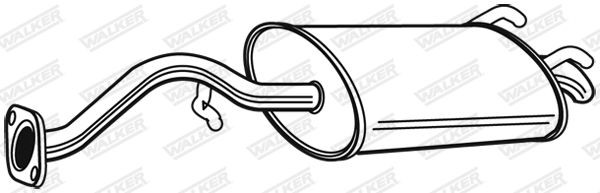 WALKER Rear silencer Article number: 22683 cheaply